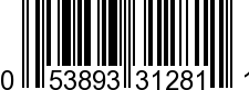 UPC-A <b>053893312811 / 0 53893 31281 1