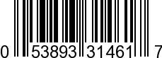 UPC-A <b>053893314617 / 0 53893 31461 7