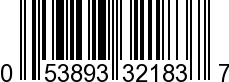 UPC-A <b>053893321837 / 0 53893 32183 7