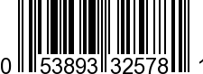 UPC-A <b>053893325781 / 0 53893 32578 1