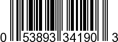 UPC-A <b>053893341903 / 0 53893 34190 3