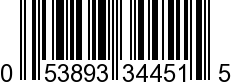 UPC-A <b>053893344515 / 0 53893 34451 5