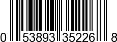 UPC-A <b>053893352268 / 0 53893 35226 8