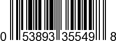 UPC-A <b>053893355498 / 0 53893 35549 8