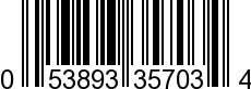 UPC-A <b>053893357034 / 0 53893 35703 4