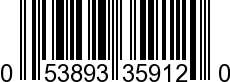 UPC-A <b>053893359120 / 0 53893 35912 0