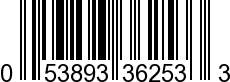 UPC-A <b>053893362533 / 0 53893 36253 3