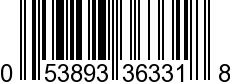 UPC-A <b>053893363318 / 0 53893 36331 8