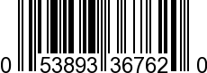 UPC-A <b>053893367620 / 0 53893 36762 0