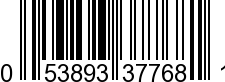 UPC-A <b>053893377681 / 0 53893 37768 1