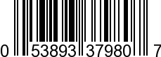 UPC-A <b>053893379807 / 0 53893 37980 7
