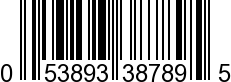 UPC-A <b>053893387895 / 0 53893 38789 5