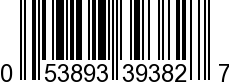 UPC-A <b>053893393827 / 0 53893 39382 7