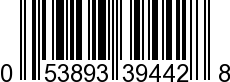 UPC-A <b>053893394428 / 0 53893 39442 8