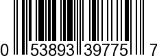 UPC-A <b>053893397757 / 0 53893 39775 7