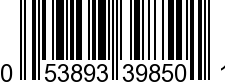 UPC-A <b>053893398501 / 0 53893 39850 1