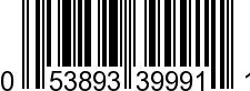 UPC-A <b>053893399911 / 0 53893 39991 1