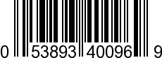 UPC-A <b>053893400969 / 0 53893 40096 9