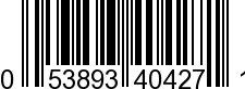 UPC-A <b>053893404271 / 0 53893 40427 1