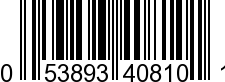 UPC-A <b>053893408101 / 0 53893 40810 1