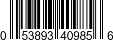 UPC-A <b>053893409856 / 0 53893 40985 6