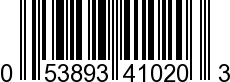 UPC-A <b>053893410203 / 0 53893 41020 3