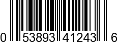 UPC-A <b>053893412436 / 0 53893 41243 6