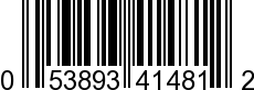 UPC-A <b>053893414812 / 0 53893 41481 2