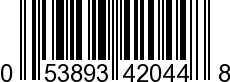 UPC-A <b>053893420448 / 0 53893 42044 8