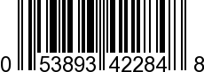 UPC-A <b>053893422848 / 0 53893 42284 8