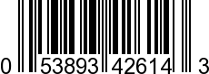 UPC-A <b>053893426143 / 0 53893 42614 3