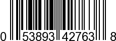 UPC-A <b>053893427638 / 0 53893 42763 8