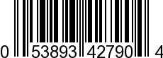 UPC-A <b>053893427904 / 0 53893 42790 4