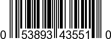 UPC-A <b>053893435510 / 0 53893 43551 0