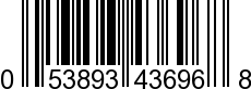 UPC-A <b>053893436968 / 0 53893 43696 8