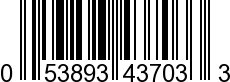 UPC-A <b>053893437033 / 0 53893 43703 3