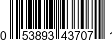 UPC-A <b>053893437071 / 0 53893 43707 1