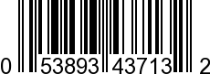 UPC-A <b>053893437132 / 0 53893 43713 2