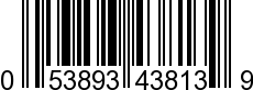 UPC-A <b>053893438139 / 0 53893 43813 9