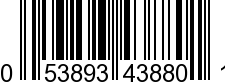 UPC-A <b>053893438801 / 0 53893 43880 1