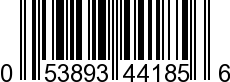 UPC-A <b>053893441856 / 0 53893 44185 6