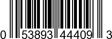 UPC-A <b>053893444093 / 0 53893 44409 3