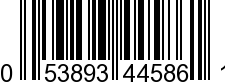 UPC-A <b>053893445861 / 0 53893 44586 1