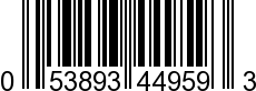 UPC-A <b>053893449593 / 0 53893 44959 3