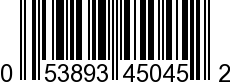 UPC-A <b>053893450452 / 0 53893 45045 2