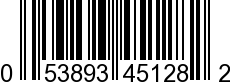 UPC-A <b>053893451282 / 0 53893 45128 2