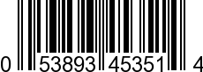 UPC-A <b>053893453514 / 0 53893 45351 4