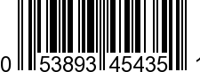 UPC-A <b>053893454351 / 0 53893 45435 1