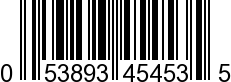 UPC-A <b>053893454535 / 0 53893 45453 5