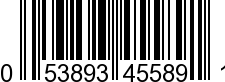 UPC-A <b>053893455891 / 0 53893 45589 1